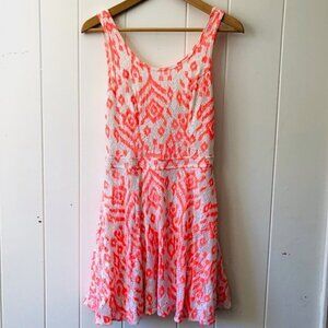 Bethany Mota Womens Crochet Lined Dress Medium